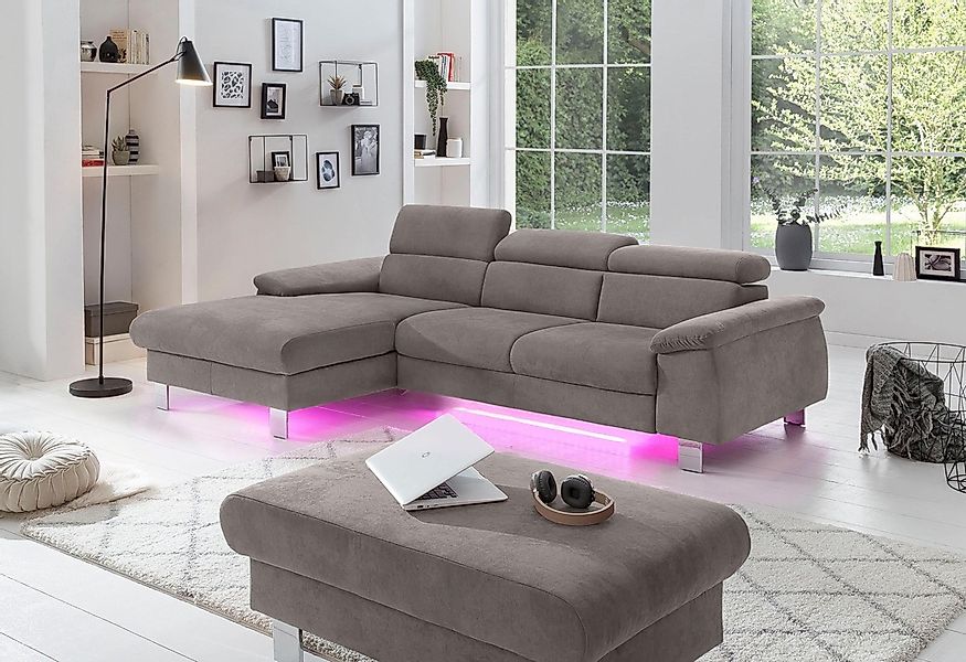 COTTA Polstergarnitur "Komaris L-Form", (Set), Set bestehend aus: Ecksofa m günstig online kaufen