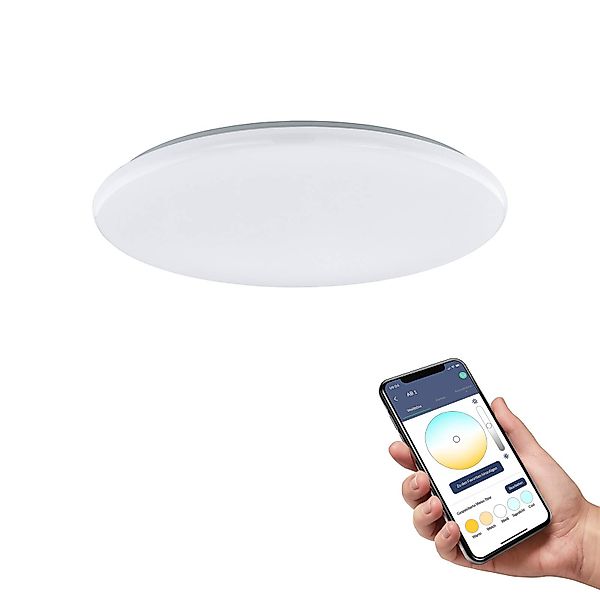EGLO connect Totari-Z LED-Deckenleuchte, weiß 56cm günstig online kaufen