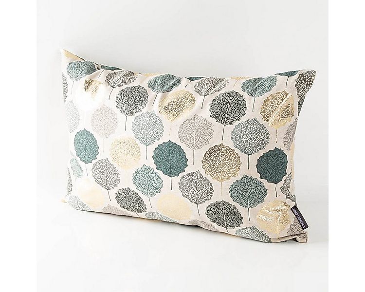 SCHÖNER LEBEN. Dekokissen SCHÖNER LEBEN. Kissenhülle Blätter Blattskelett n günstig online kaufen