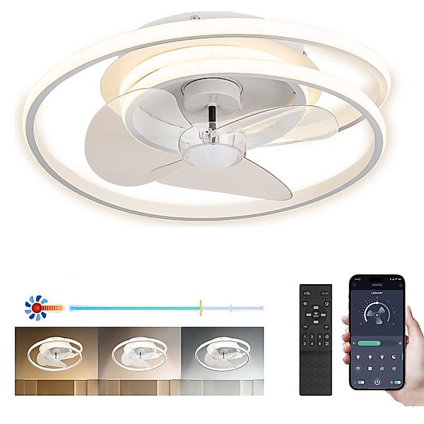 Jibenhome Deckenventilator Deckenleuchte mit Ventilator 86W günstig online kaufen