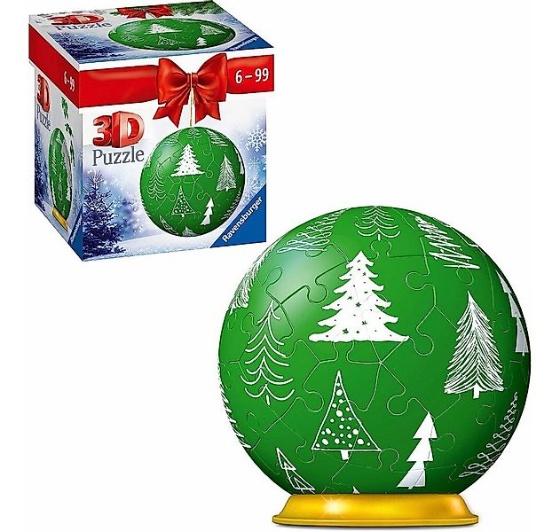 Ravensburger 3D-Puzzle Puzzle 54 Teile 3D Weihnachtskugel Puzzle-Ball, Puzz günstig online kaufen