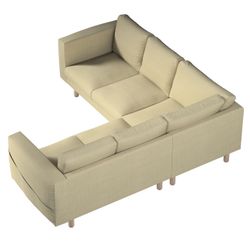 Bezug für Norsborg 4-Sitzer Ecksofa, beige-creme, Norsborg 4-Sitzer Ecksofa günstig online kaufen