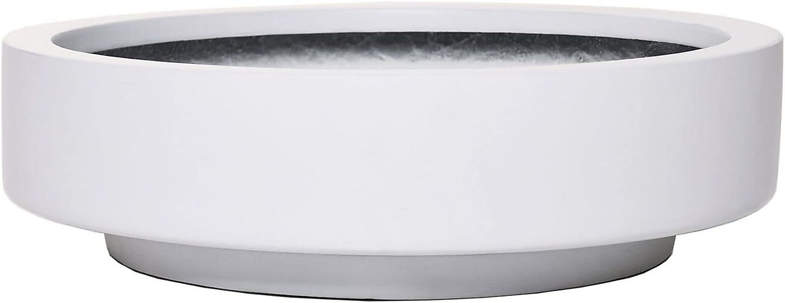 VIVANNO Pflanzschale Fiberglas ESCADA LOW Schale - Weiß Matt (1 St), 30x30x günstig online kaufen
