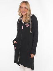 Zwillingsherz Jerseymantel ""Wild and Free"" mit auffäligem Front und Back günstig online kaufen