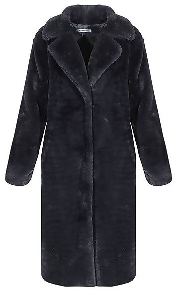 Aurela Damenmode Fellimitatmantel Damen Fellimitatmantel softer Plüsch Mant günstig online kaufen