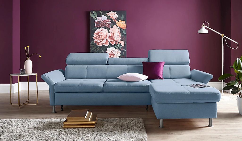 exxpo - sofa fashion Ecksofa "Maretto, bequem & komfortabel, bodenfrei, Bre günstig online kaufen