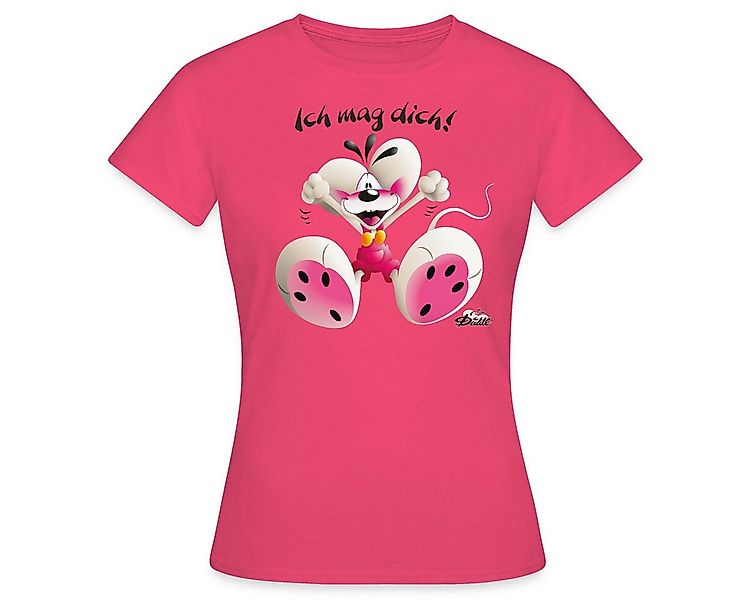 Spreadshirt T-Shirt Diddl Maus Ich Mag Dich Frauen T-Shirt (1-tlg) günstig online kaufen