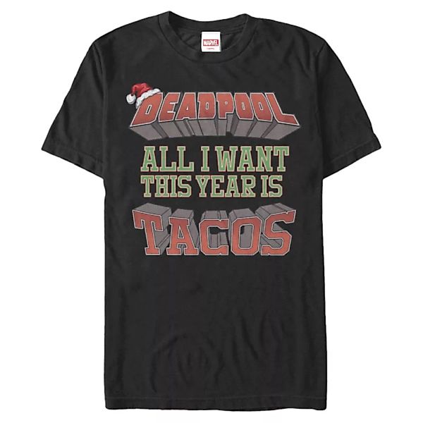 Marvel - Deadpool - Deadpool Tacos This Year - Weihnachten - Männer T-Shirt günstig online kaufen