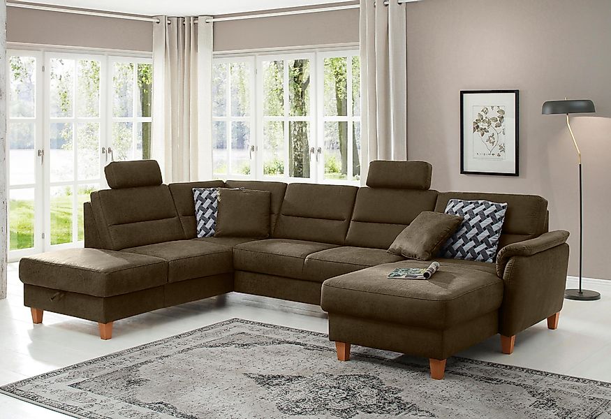 Home affaire Wohnlandschaft Palmera U-Form, B: günstig online kaufen