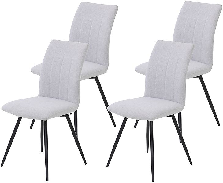 HELA Drehstuhl »Vierfußstuhl RIO«, (Set), 4 St., Webstoff, Esszimmerstuhl, günstig online kaufen