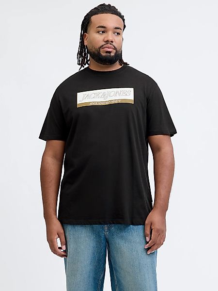 Jack & Jones PlusSize T-Shirt "JORINWOOD BLOCK BRANDING TEE SS CN PLS" günstig online kaufen
