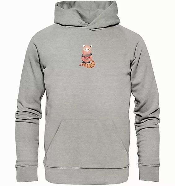 Mr. & Mrs. Panda Hoodie Größe XL Roter Panda - Heather Grey - Geschenk, lus günstig online kaufen