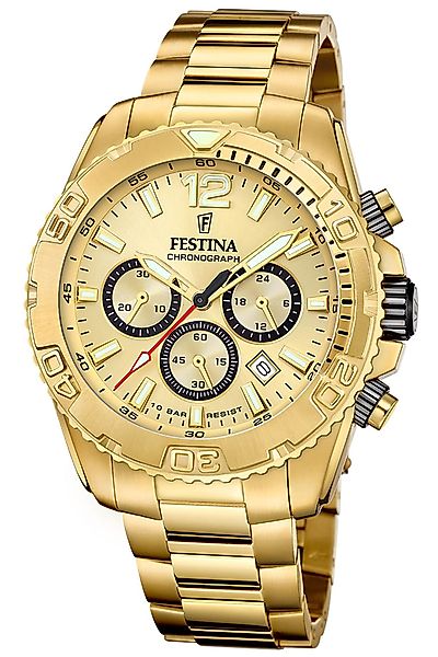 Festina Quarzuhr Chronograph Goldfarben günstig online kaufen