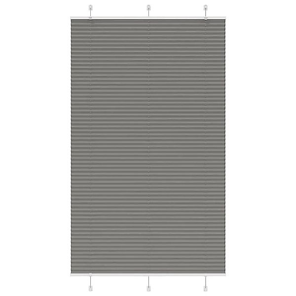 vidaXL Plissee Anthrazit 115x200 cm Stoffbreite 114,4 cm Polyester 4015112 günstig online kaufen
