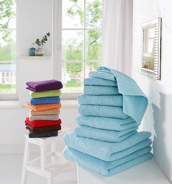 my home Handtuch Set »Inga, Duschtücher, Handtücher, Gästetücher, Seiftüche günstig online kaufen