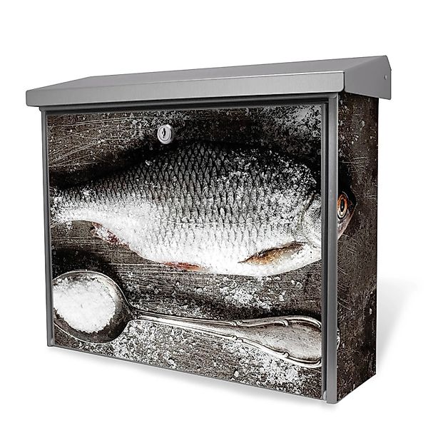 Banjado Briefkasten Edelstahl 38.5x31.5x12cm Ohne Zeitungsfach Inkl. Montag günstig online kaufen