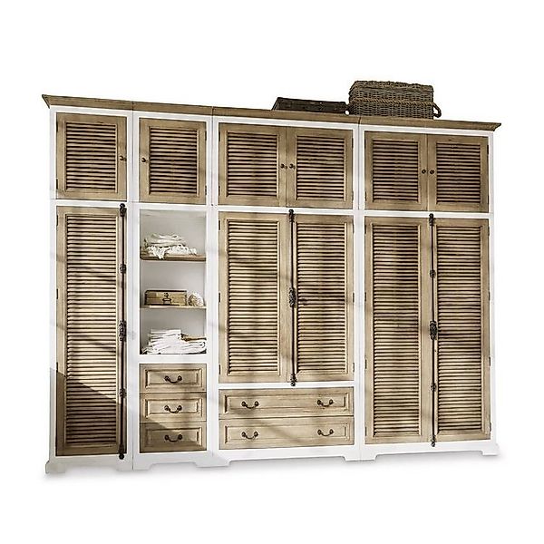 Mirabeau Kleiderschrank Schrank-Set Daviau braun/weiß günstig online kaufen
