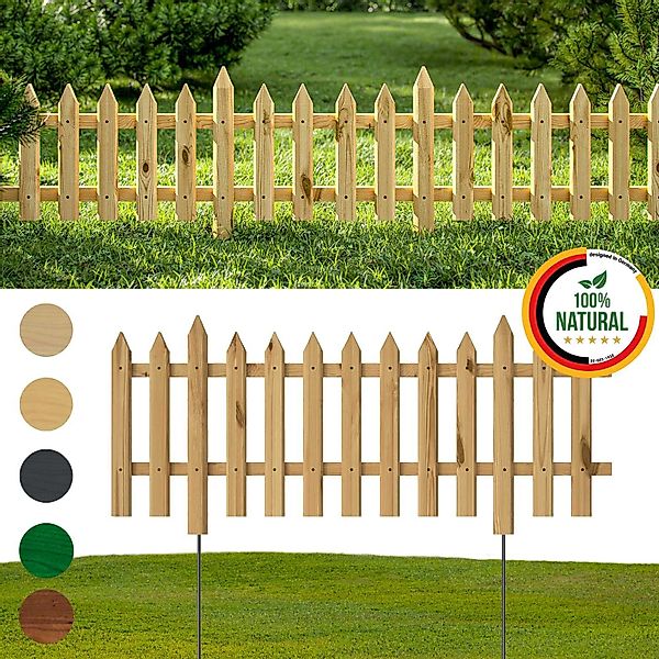 Floranica Zierzaun Vorgartenzaun Steckzaun Gartenzaun Zierzaun günstig online kaufen