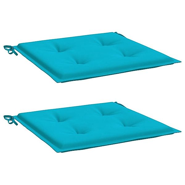 vidaXL Sitzauflage Gartenstuhl-Kissen 2 Stk. Türkis günstig online kaufen