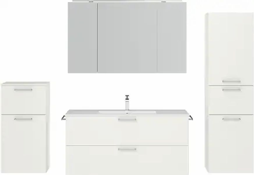nobilia® Badmöbel-Set »Tolvina« vormontiert, mit Soft-Close, 4 Stk. tlg. günstig online kaufen