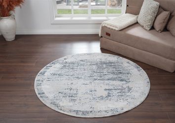 my home Teppich "Hamsa" rund 9 mm Höhe dezenter Glanz, Schrumpf-Garn-Effekt günstig online kaufen