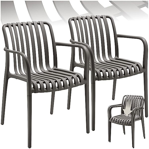 tectake Gartenstuhl Gartenstühle (Set, 2 St), günstig online kaufen