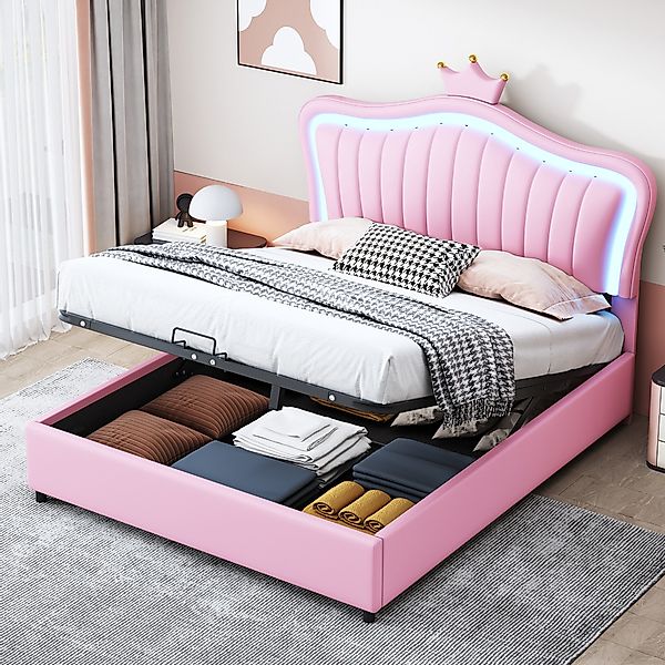 STILVORA Kinderbett 140x200 Polsterbet mit Matratze,Jugendbett günstig online kaufen
