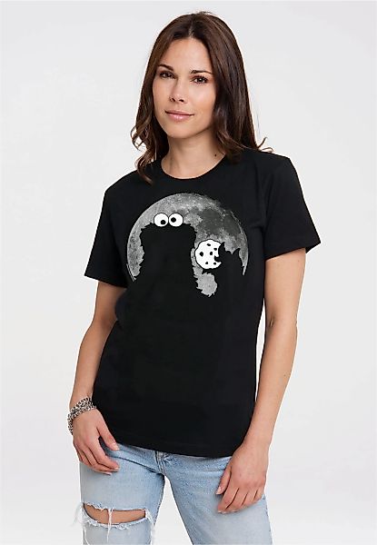 LOGOSHIRT T-Shirt "Sesamstraße - Krümelmonster Mond" mit coolem Print günstig online kaufen