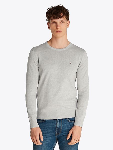 Tommy Hilfiger Rundhalspullover "ESSENTIAL COTTON CREW NECK" 100% Baumwolle günstig online kaufen