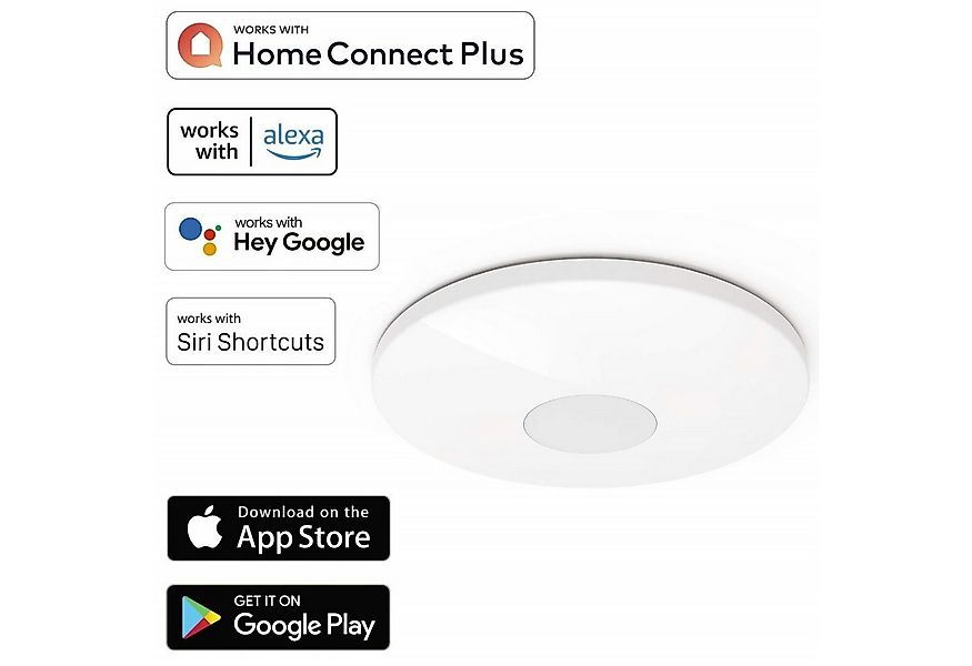 Hama LED Deckenleuchte WiFi LED Deckenleuchte 40W / 217W dimmbar, WLAN Verb günstig online kaufen