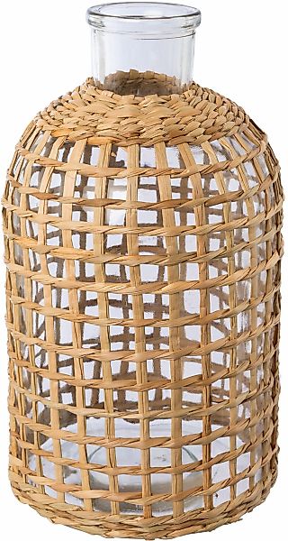 Creativ home Tischvase "Vase aus Glas", (1 St.), mit Mesh-Überzug günstig online kaufen