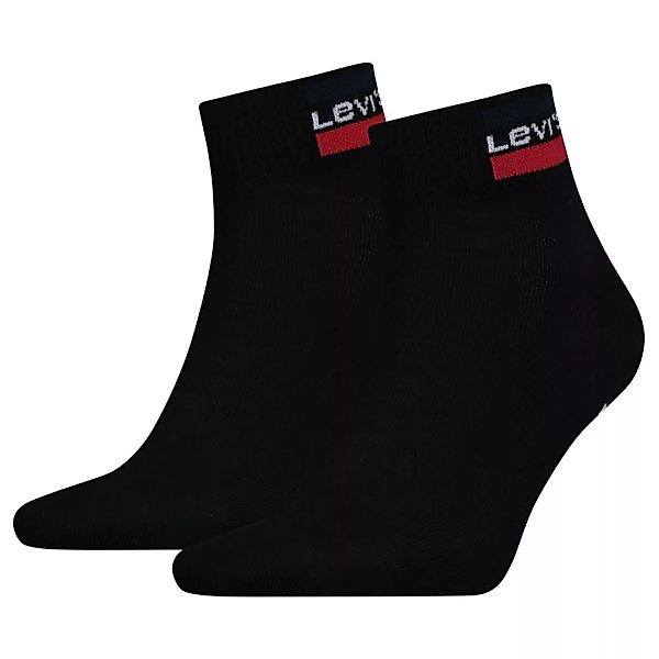 Levi´s ® Sportswear Logo Mid Socken 2 Paare EU 35-38 Black günstig online kaufen