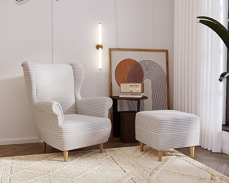 MOEBLO Ohrensessel AMICO (Sessel Polstersessel aus günstig online kaufen