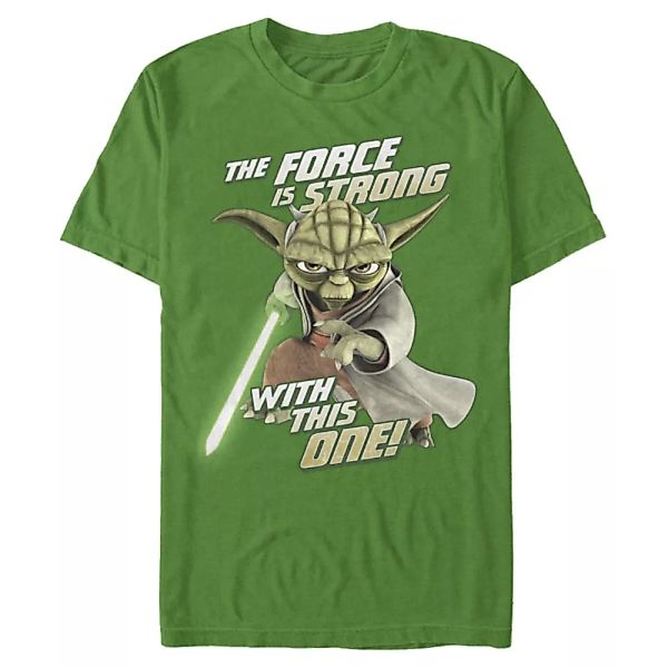 Star Wars - The Clone Wars - Yoda Jedi Strong - Männer T-Shirt günstig online kaufen