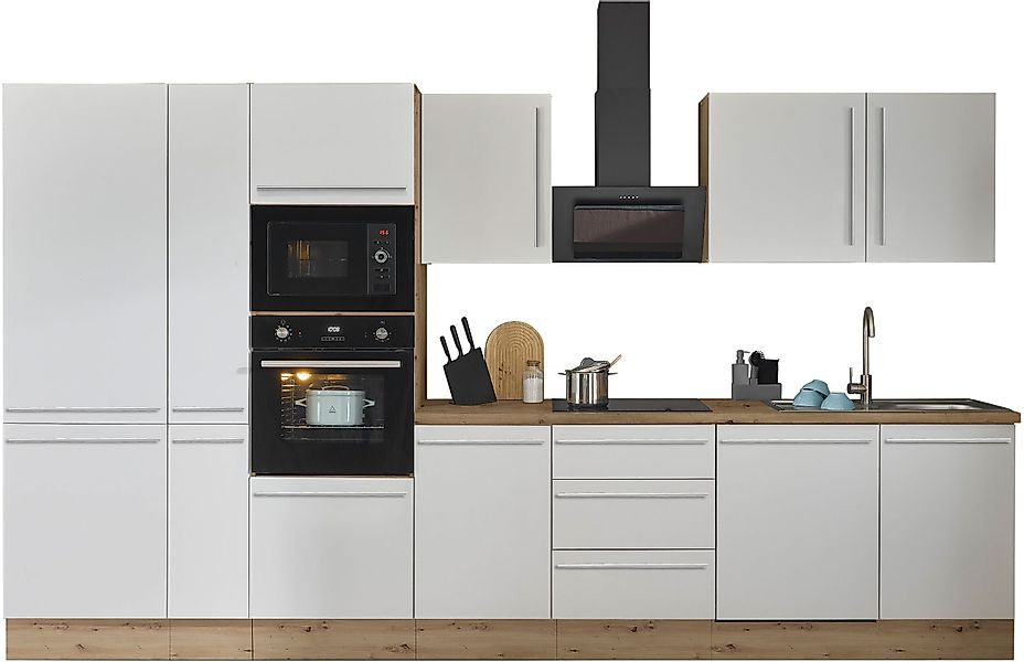 KOCHSTATION Küchenzeile Florida, Breite 370 cm, günstig online kaufen