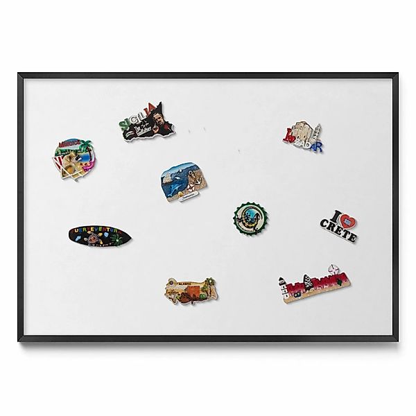 Tulup Magnettafel Gerahmte Magnettafel für Urlaubserinnerungen Farbe Weiß 1 günstig online kaufen