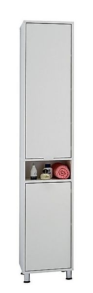 PREISBRECHER Hochschrank ZAMORA 1 in weiß - 37x192,5x33cm (BxHxT) günstig online kaufen