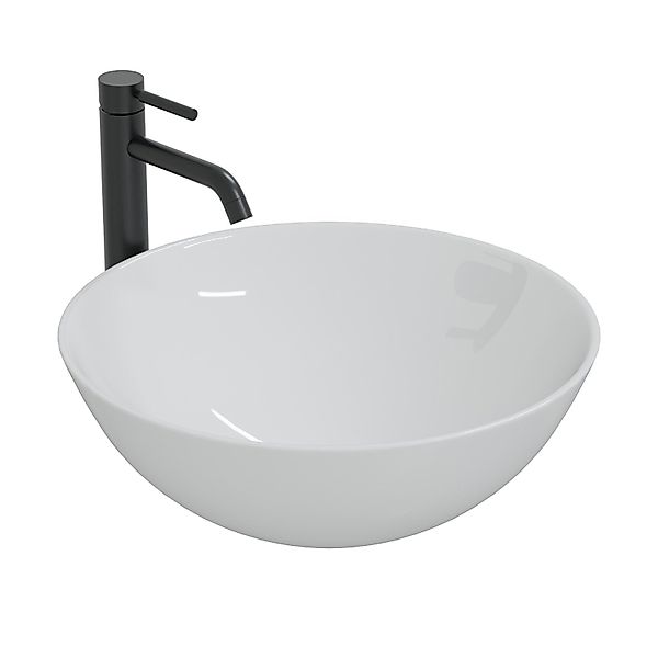 HAGO Aufsatzwaschbecken Keramik rund Ø40 schmaler günstig online kaufen