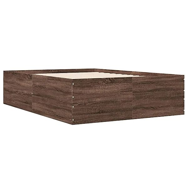 vidaXL Bettgestell Braun Eichen-Optik 120x190 cm Holzwerkstoff 3280957 günstig online kaufen
