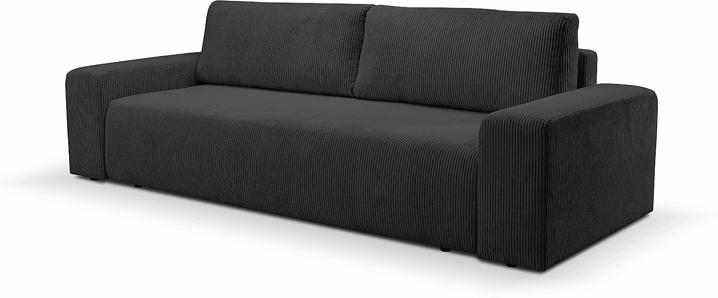 WERK2 Schlafsofa "Hugo", Design 2-Sitzer Sofa in Cord mit Schlaffunktion & günstig online kaufen