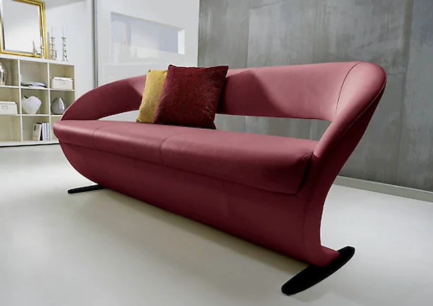 K+W Komfort & Wohnen Polsterbank "Wave" in geschwungener Optik mit Metallku günstig online kaufen