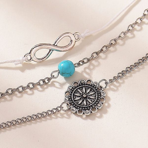 KARMA Fußketten Set Boho Strand Fußschmuck günstig online kaufen