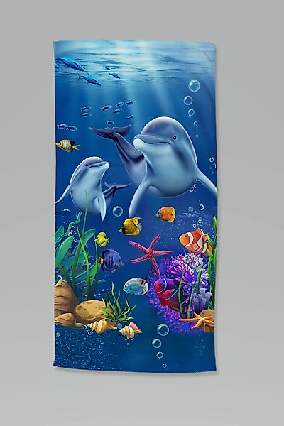 good morning Strandtuch "Mare" Kinder Strandtuch, Mikrofaser, Velours, saug günstig online kaufen