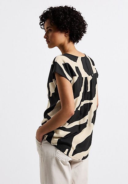 STREET ONE Kurzarmbluse mit grafischem Muster günstig online kaufen