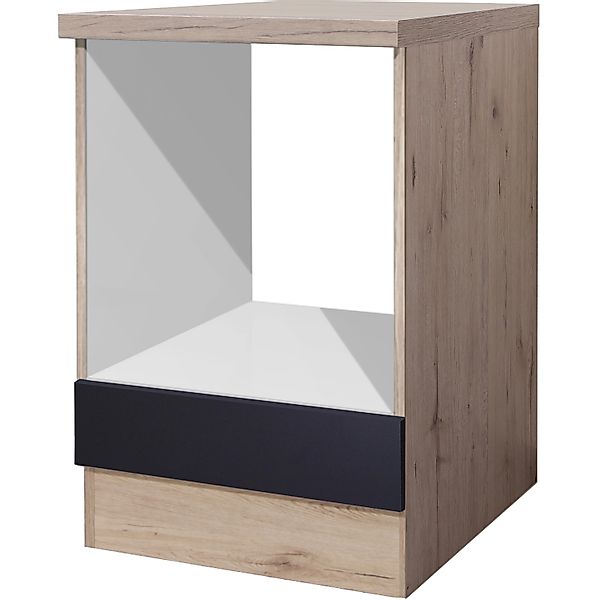 Flex-Well Exclusiv Küchen-Herdumbauschrank Lara 60 cm Anthrazit-San Remo Ei günstig online kaufen