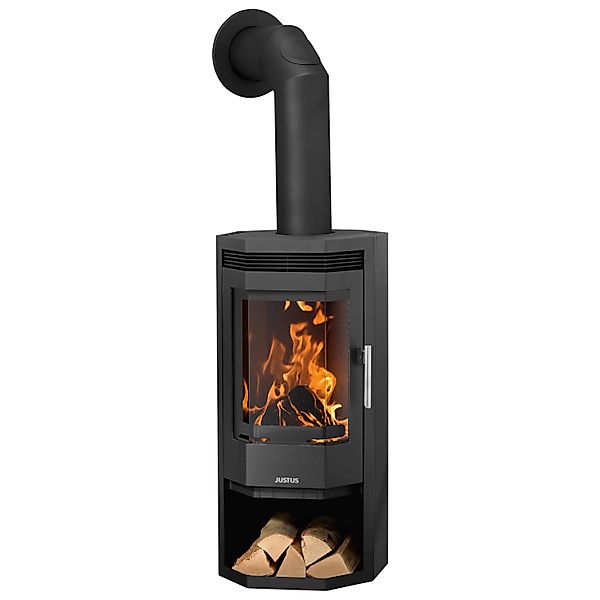 Justus Usedom 5 II Kaminofen Stahl Schwarz 5 kW günstig online kaufen