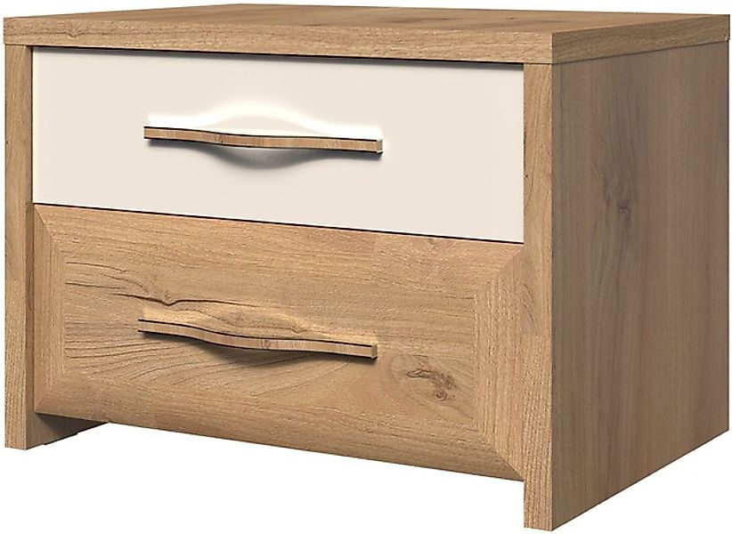 Home affaire Nachtkommode »Gala, beige hochglänzend UV lackiert und melamin günstig online kaufen