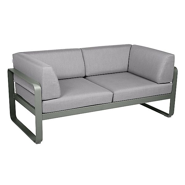 Bellevie 2-Sitzer Club Sofa 48 Rosmarin 79 Flanellgrau günstig online kaufen