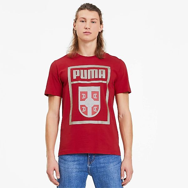 PUMA Serbien DNA Herren T-Shirt | Mit Aucun | Rot | Größe: L günstig online kaufen