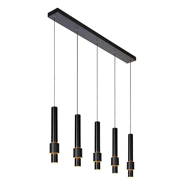 LED Pendelleuchte Margary in Schwarz 5x 4,2W 2300lm günstig online kaufen